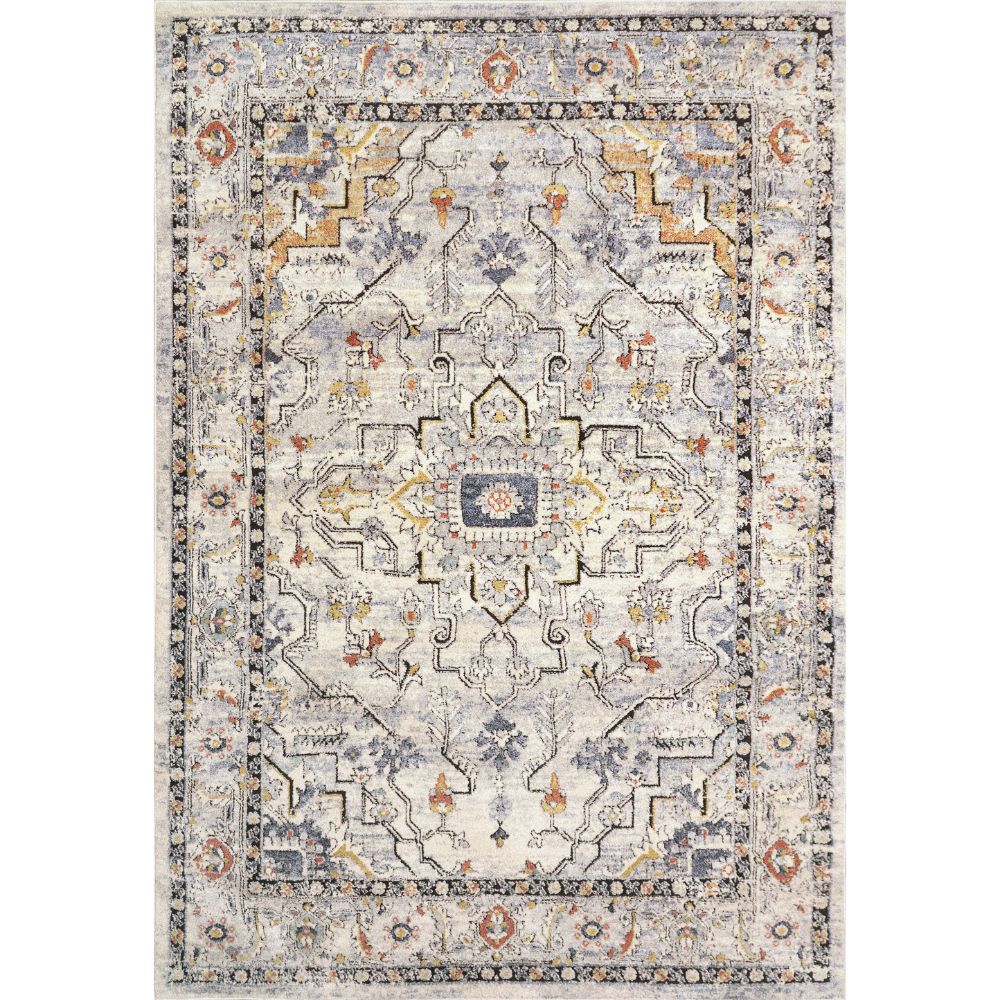 Dynamic Rugs 4094-159 Mabel 5.2 Ft. X 7 Ft. Rectangle Rug in Ivory/Navy/Multi